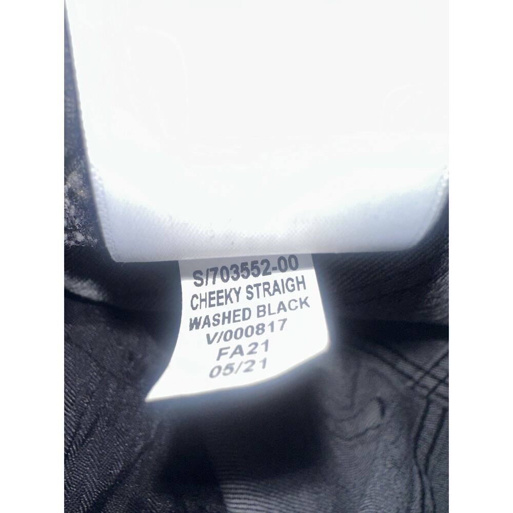 Gap Cheeky Straight High Rise Denim Jeans Button Fly Size 8 29 Washed Black - Picture 11 of 12